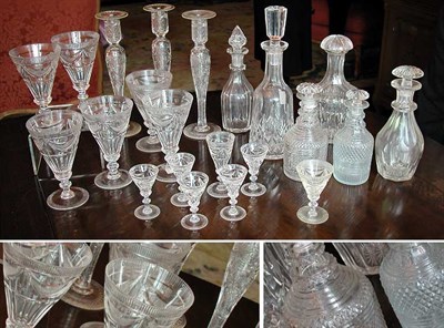 Lot 2224 - Group of Colorless Glassware Comprising three...