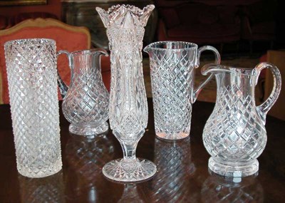 Lot 2230 - Group of Colorless Cut and Pressed Glass Items...