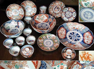 Lot 2152 - Group of Imari Porcelain Articles Comprising...