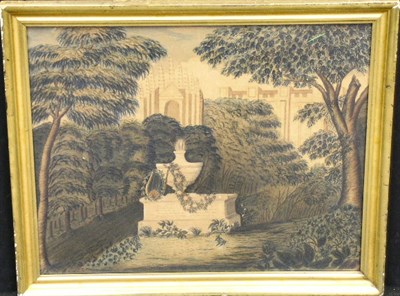 Lot 279A - Mourning Watercolor on Paper Massachusetts,...