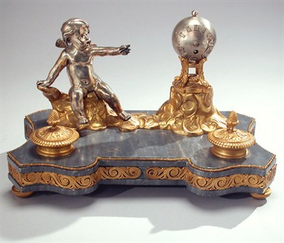 Lot 304 - Empire Style Silvered Bronze, Gilt-Bronze and...