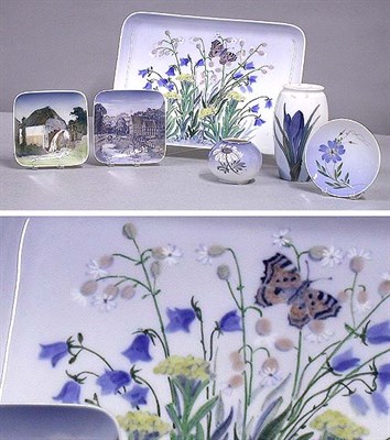 Lot 208 - Group of Six Danish Porcelain Articles...