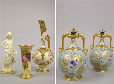 Lot 518 - Group of Royal Worcester Porcelain Articles...