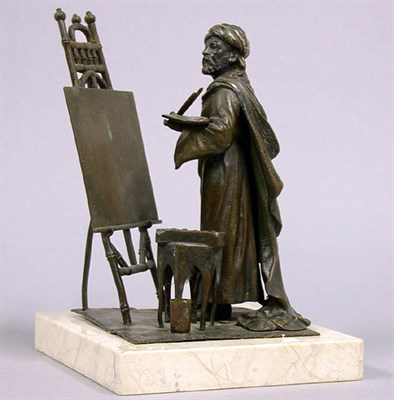 Lot 838 - Austrian Bronze Figure of a Persian Artist at...