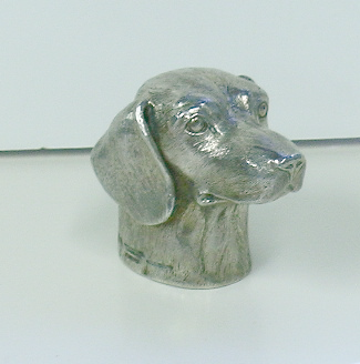 Lot 50 - Sterling Silver Hound's Head Figural Lighter