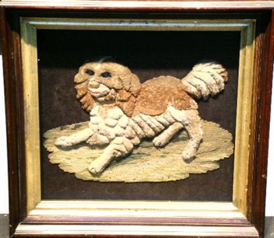 Lot 67 - Framed Needlework Picture of a Spaniel 19th...