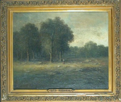 Lot 29 - Leon Richet French, 1847-1907 NEAR BARBIZON...