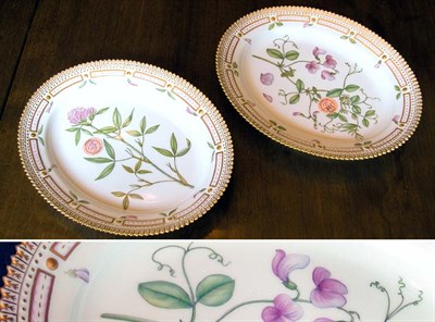 Lot 2142 - Pair of Royal Copenhagen Flora Danica...
