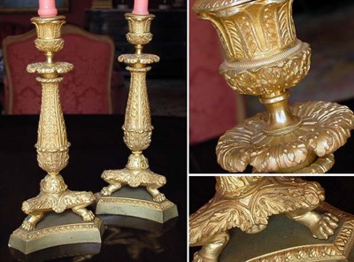 Lot 2237 - Pair of Charles X Style Gilt-Bronze...