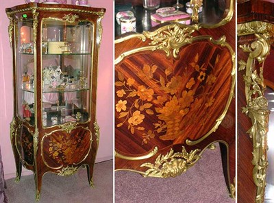 Lot 2145 - Louis XV Style Bronze Mounted Marquetry Inlaid...