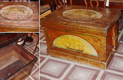 Lot 120 - Painted Captain's Chest