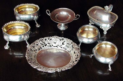 Lot 2165 - Group of English Silver Articles Comprising...