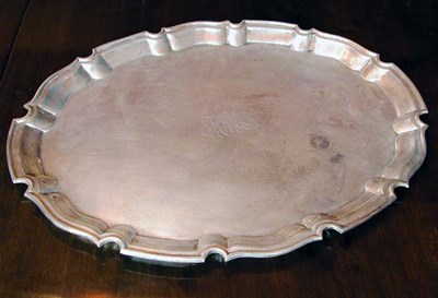 Lot 2174 - American Sterling Silver Oval Tray Length 22...
