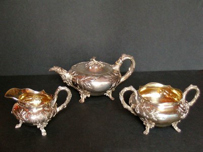 Lot 2172 - Georgian Silver Tea Service Comprising a...
