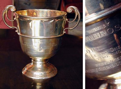 Lot 2186 - Gorham 14 Kt. Gold Loving Cup With...