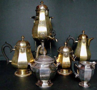 Lot 2169 - Christofle Gilt Silver Plate Tea and Coffee...