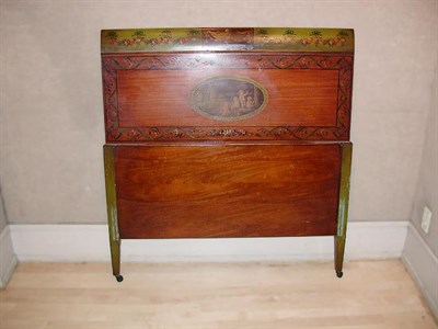 Lot 108 - Pair of Edwardian Style Painted Mahogany Twin...