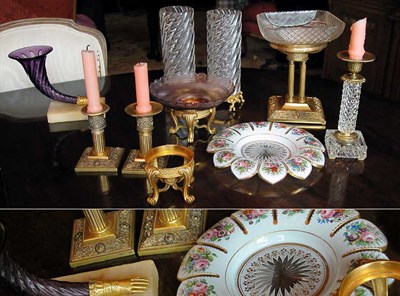 Lot 2210 - Group of Miscellaneous Gilt-Metal and Glass...