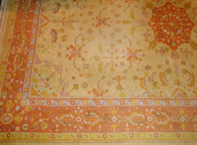 Lot 2241 - Indo-Oushak Rug India, mid 20th century The...