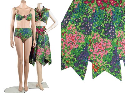 Lot 2047 - Pauline Trigere's Four-Piece Beach Ensemble...