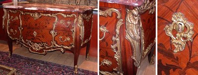 Lot 472 - Louis XV Style Bronze Mounted Marquetry Inlaid...
