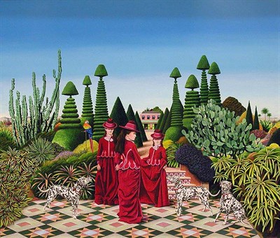 Lot 82 - A.J. Southcombe 20th Century THREE WOMEN WITH...