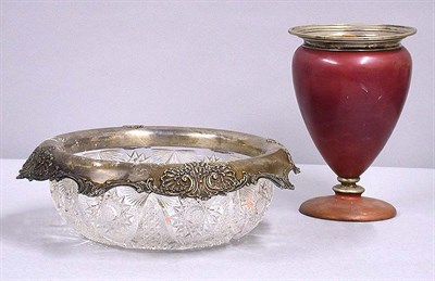 Lot 437 - Babylonia Bronze and Sterling Silver Vase...