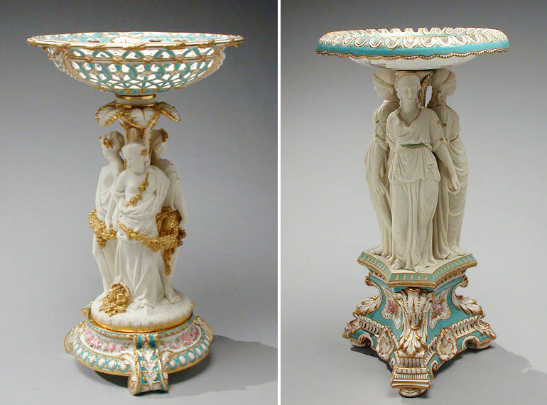 Lot 544 - Copeland Porcelain Tazza Together with an...