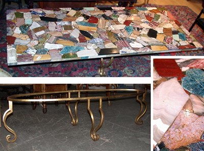 Lot 136 - Marble Specimen Top Occasional Table Raised on...