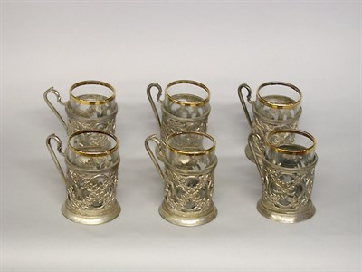 Lot 445 - Group of Russian Silver Articles Comprising...