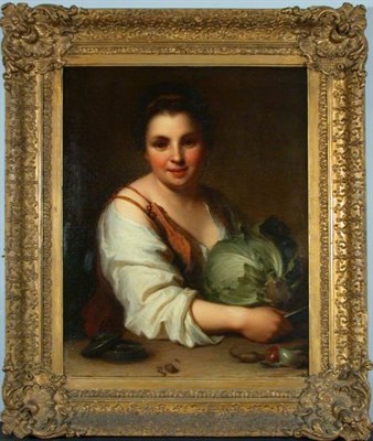 Lot 50 - Circle of Esteban Murillo GIRL WITH CABBAGE...