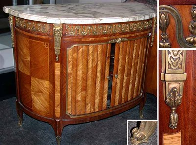 Lot 230 - Louis XV Bronze Mounted Mahogany and Kingwood...