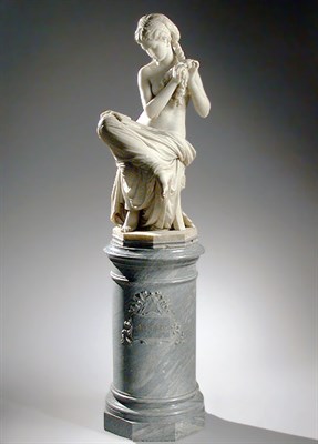 Lot 187 - Italian White Marble Sculpture Self Help...