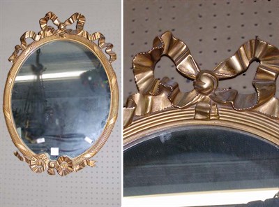 Lot 210 - Louis XVI Style Gilt-Wood Mirror Height 33...