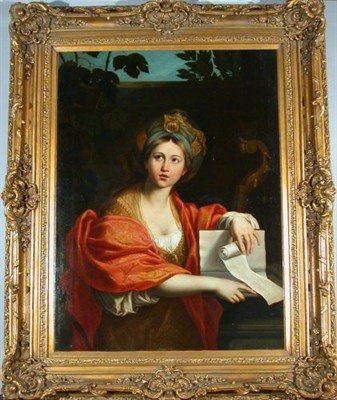 Lot 101 - Follower of Domenichino PORTRAIT OF A MUSE Oil...