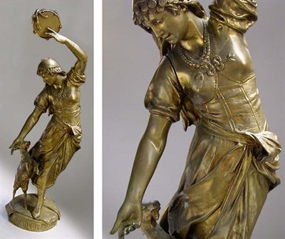 Lot 617 - Bronze Sculpture The Shepherdess After a model...