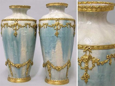 Lot 284 - Pair of Louis XVI Style Gilt-Metal Mounted...