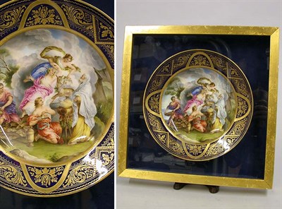 Lot 348 - Austrian Porcelain Soup Plate Decorated with...