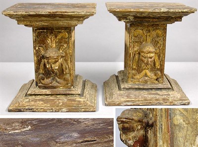Lot 352 - Pair of Continental Baroque Style Parcel Gilt...