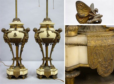 Lot 186 - Pair of Louis XVI Style Bronze Mounted White...