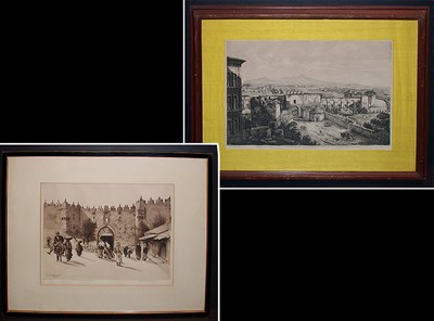 Lot 69 - Luigi Rossini VEDUTA DELL'ANTICA PORTA LATINA ,...