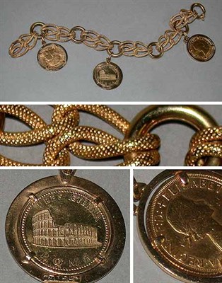 Lot 328 - Gold Charm Bracelet
