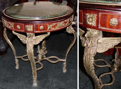Lot 294 - Empire Style Bronze Mounted Mahogany Side...