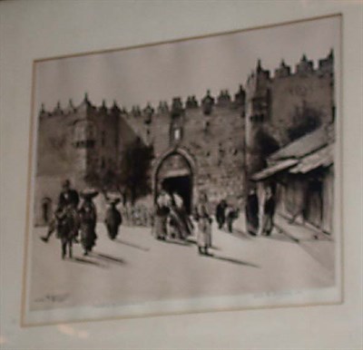 Lot 124 - Elias M. Grossman DAMASCUS GATE, JERUSALEM...
