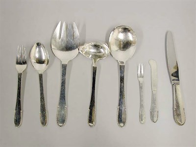 Lot 424 - Georg Jensen Sterling Silver Flatware Service...