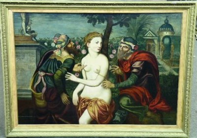 Lot 57 - Follower of Jan Massys SUSANNA AND THE ELDERS...