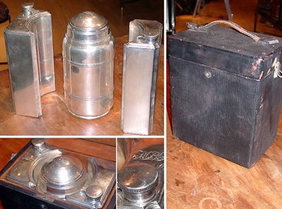 Lot 298 - Cartier Sterling Silver Picnic Set In a fitted...