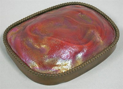Lot 1268 - Tiffany Studios Favrile Glass Turtleback Tile...
