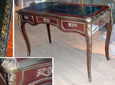 Lot 244 - Louis XV Style Gilt-Bronze Mounted Leather...
