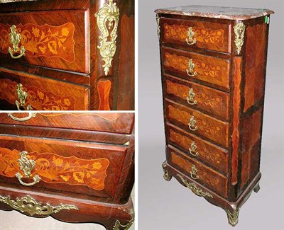 Lot 2236 - Louis XV Style Kingwood and Mahogany Inlaid...